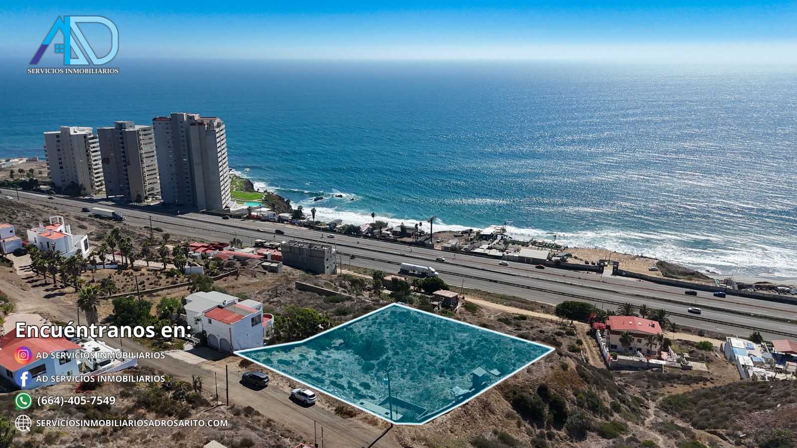 Terreno en Venta Ubicado en Terrazas del Pacífico, Rosarito.