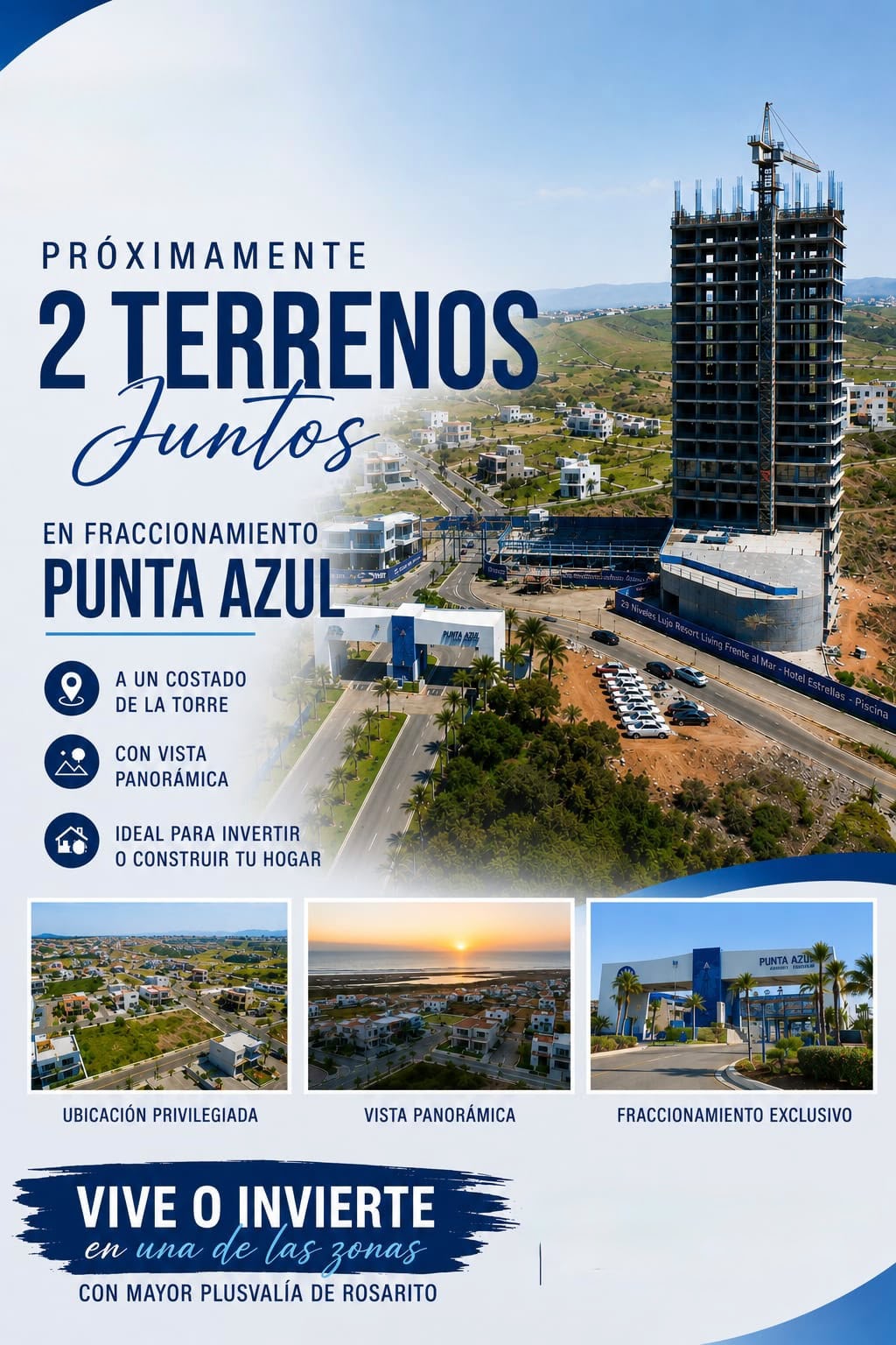  La Oportunidad Que Estabas Esperando Está Por Llegar, 2 Terrenos En Fraccionamiento Punta Azul.